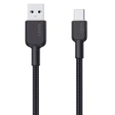 Καλώδιο USB Aukey CB-NAC1 Type-C Power Delivery PD 60W 3A 1m Nylon Black