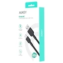 Καλώδιο USB Aukey CB-NAC1 Type-C Power Delivery PD 60W 3A 1m Nylon Black
