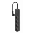 Πολύπριζο με USB Gembird TSL-PS-S4U-01 Smart 4 AC outlet(s) Type E 1.5 m 3 3680 W Black