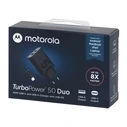 Φορτιστής Πρίζας Motorola TurboPower 50W Duo Type-C + USB-A w/ Type-C cable, Black