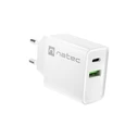 Φορτιστής Πρίζας Natec Network RIBERA USB-A+Type-C 20W PD