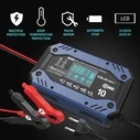 Φορτιστής Μπαταριών Qoltec 52482 for STD AGM GEL LiFePO4, with repair function,12-24V,10A, LCD