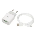Φορτιστής Πρίζας iBox C-41 universal with micro USB cable, White