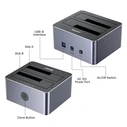 Docking Station Σκληρών Δίσκων Unitek CLONING 2X SATA 2,5"/3,5" USB 5GB
