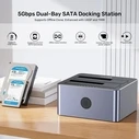 Docking Station Σκληρών Δίσκων Unitek CLONING 2X SATA 2,5"/3,5" USB 5GB