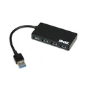 USB Hub iBox IUH3F56 USB 3.2 Gen 1 (3.1 Gen 1) Type-A 5000 Mbit/s Black