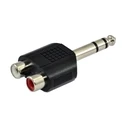 Αντάπτορας RCA SSQ HA7 - 2 x RCA female - 6,3 mm stereo jack