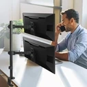 Βάση Monitor Maclean MC-967 Double Vertical Desk max VESA 100x100, 13-27", 2x 9kg
