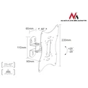 Βάση Τηλεόρασης Maclean MC-501A Wall TV Bracket 23-42" uo to 30kg vesa 200x200 Black