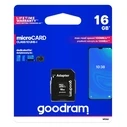 Κάρτα Μνήμης microSDHC 16GB Goodram M1AA-0160R12 Class 10 UHS-I
