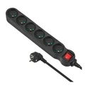 Πολύπριζο Maclean MCE225 Power 1.5 m 6 AC outlet(s) Indoor Black