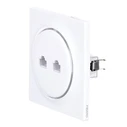 Πρίζα Δικτύου Fibaro Walli N socket-outlet 2 x RJ-45 White