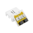 Πρίζα Δικτύου Lanberg OU6-0002-W outlet box RJ-45 White