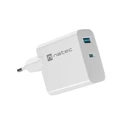 Φορτιστής Πρίζας Natec RIBERA GAN charger 1X Type-A + 1X Type-C 45W White