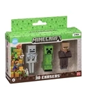 Γόμες P.M.I. Minecraft 3D Erasers - 3 Pack Ver.D