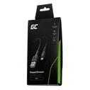 Καλώδιο USB Green Cell KABGC24 lightning 0.3 m Black