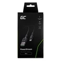 Καλώδιο USB Green Cell KABGC24 lightning 0.3 m Black