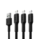 Καλώδιο USB Green Cell KABGCSET05 lightning 1.2 m Black