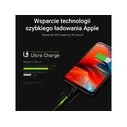 Καλώδιο USB Green Cell KABGCSET05 lightning 1.2 m Black