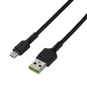 Καλώδιο USB Green Cell Set 3x Ray Lightning 30cm, 120cm, 200cm with White LED fast charging Apple 2.4A