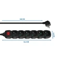 Πολύπριζο Esperanza ELK218K Power strip 6GN/3M Black