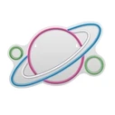 Διακοσμητικό Φωτιστικό Actis ACS-NEON PLANET LED neon
