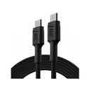 Καλώδιo USB Green Cell KABGC29 USB 2.0 2m Type-C Black