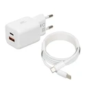 Φορτιστής Πρίζας iBox C-42 GaN PD33W White
