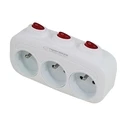 Ταφ Esperanza ELK307W Electrical Splitter 3 sockets Switch White