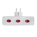 Ταφ Esperanza ELK307W Electrical Splitter 3 sockets Switch White