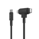 Καλώδιo USB Hyper HyperJuice 2.0 1.5 m USB-C Lightning Black