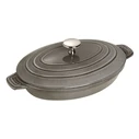 Ταψί Oval baking dish with lid Staub - Graphite