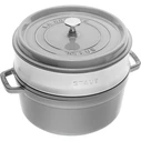 Γάστρα Zwilling Staub La Cocotte round with insert 40508-819-0 - 3.8 ltr. Graphite