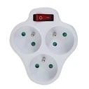 Ταφ Esperanza ELK304W Electrical Splitter 3 sockets switch White