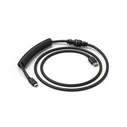 Πληκτρολόγιο Ενσύρματο Glorious Coiled Phantom Black, USB-C to USB-A, 1.37m - Black