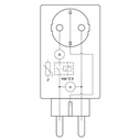 Smart Μονόπριζο Shelly Wave Plug S - Z-Wave 800 White