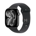 Smartwatch Apple Watch Series 11 GPS 46mm Jet Black Aluminium with Black Sport - S/M