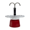 Μπρίκι Espresso Bialetti Mini Express Magritte Moka pot Red, Silver