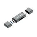 Card Reader Vention USB3.0 Multi-function Card Reader Gray Metal Type
