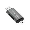 Card Reader Vention USB3.0 Multi-function Card Reader Gray Metal Type