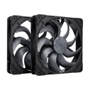 Case Fan Noctua 140mm NF-A14x25 G2 PWM Sx2 PP chromax.Black edition - dual set
