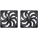Case Fan Noctua 140mm NF-A14x25 G2 PWM Sx2 PP chromax.Black edition - dual set