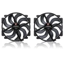Case Fan Noctua NF-A14x25r G2 PWM Sx2-PP chromax.Black - dual set, Black