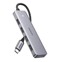 USB Hub Ugreen Hub 4-in-1 USB-C Adapter to 4× USB 3.0 + USB-C Grey