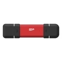 USB Stick 1TB Silicon Power DS72 Type-A / USB Type-C 3.2 Gen 2 (3.1 Gen 2) Red