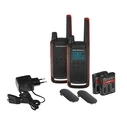 Walkie-Talkie Motorola T82 Twin Pack two-way radio 16 channels Black,Orange