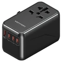 Αντάπτορας Πρίζας with Vention 100W charger 1xUSB-A 3xUSB-C