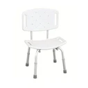 Κάθισμα Μπάνιου WILSON RF-820 Reha Fund White shower stool with cut-out and backrest