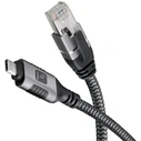 Καλώδιο Techly ICOC U3C-RJ45-030 networking Silver, Black 3 m Cat6 F/UTP (FTP)