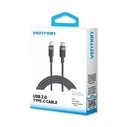 Καλώδιο USB-C to C 2.0 Vention3.1 5A 240W 2m BK